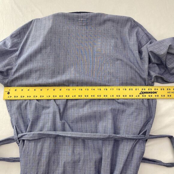 Polo Ralph Lauren Robe Mens Small Medium Plaid Belted Lightweight Lounge Preppy - Picture 6 of 8